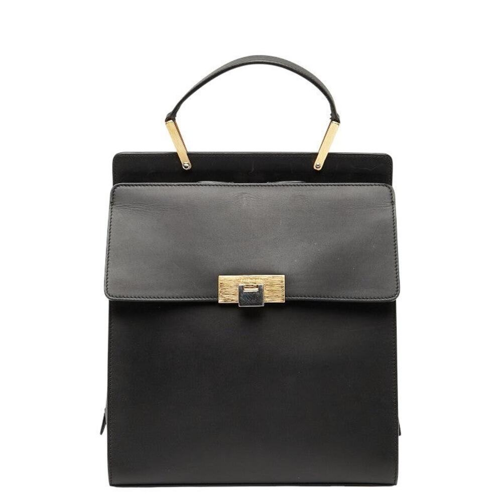 Balenciaga Leather Backpack Black